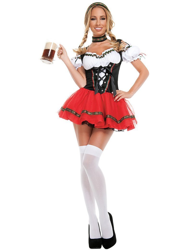 BuyGerman Oktoberfest Outfit Beer Uniform Maid Cosplay Costume Fancy Dress Now Cheaper With 3 - 5 Days Ship - PajamasBuy