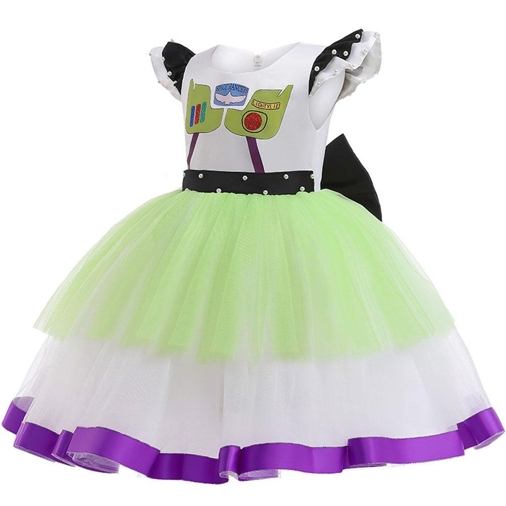 BuyGirls' Buzz Lightyear Princess Dress Beaded Patchwork Party Gown Now Cheaper With 3 - 5 Days Ship - PajamasBuy