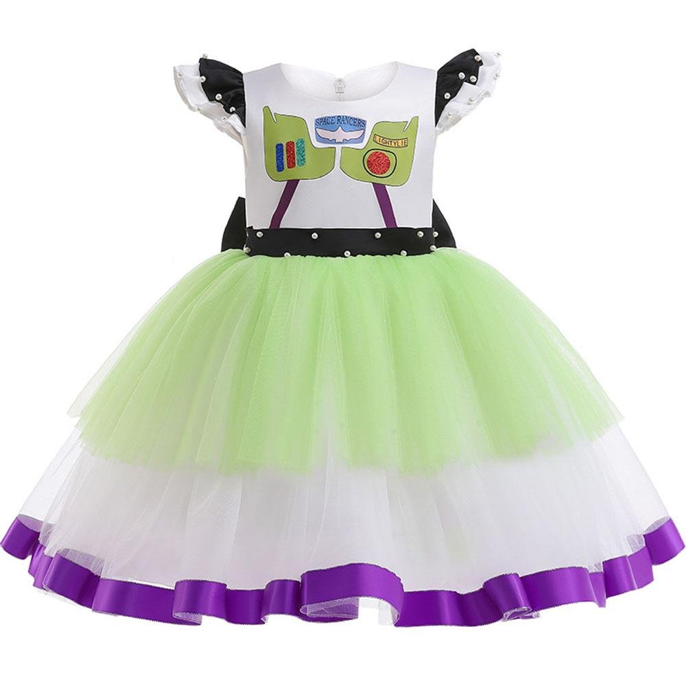 BuyGirls' Buzz Lightyear Princess Dress Beaded Patchwork Party Gown Now Cheaper With 3 - 5 Days Ship - PajamasBuy