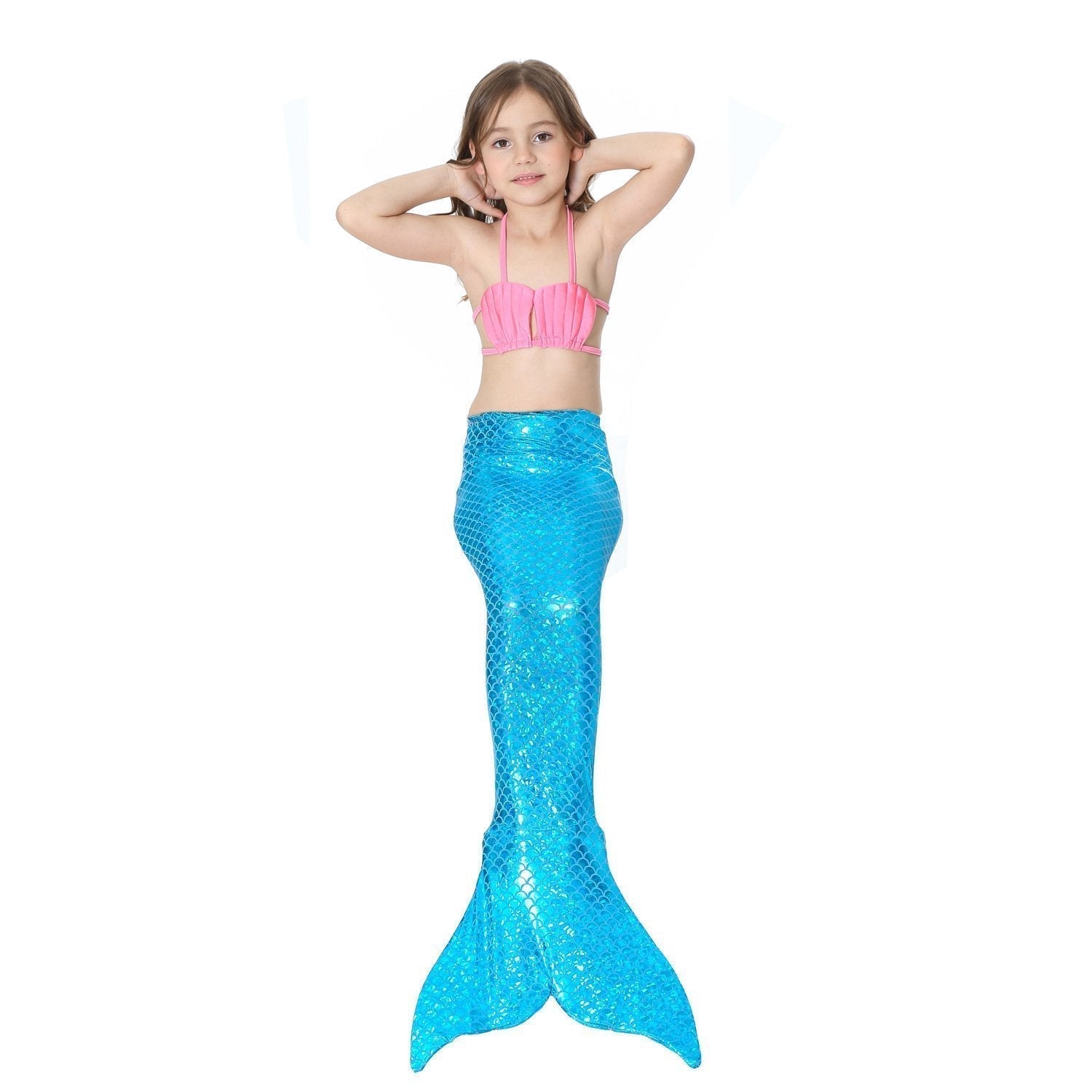 BuyGirls Kids Mermaid Tail Swimwear Bikini Set Swimsuit Swimming Costume Now Cheaper With 3 - 5 Days Ship - PajamasBuy