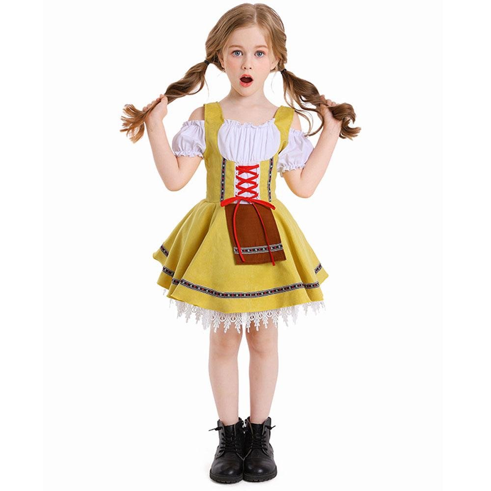 BuyGirls' Oktoberfest Costume German Beer Festival Dress Halloween Performances Now Cheaper With 3 - 5 Days Ship - PajamasBuy