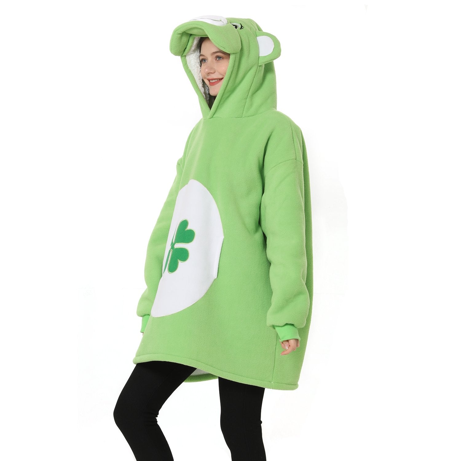 BuyGreen Bear Animal Keep Warm Costume Cozy Cartoon Lazy TV Blanket Now Cheaper With 3 - 5 Days Ship - PajamasBuy