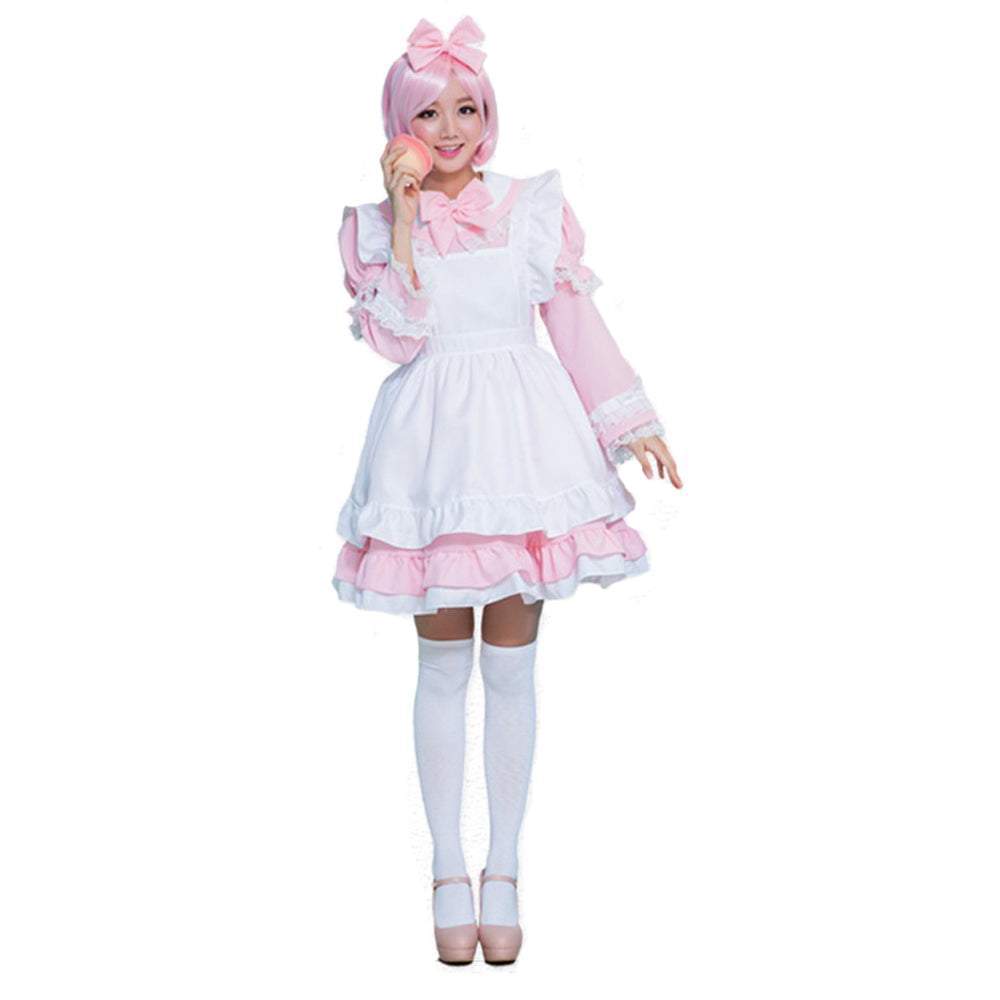 BuyHalloween Alice Dress Girl's Princess Costume Maid Dress for kids Now Cheaper With 3 - 5 Days Ship - PajamasBuy