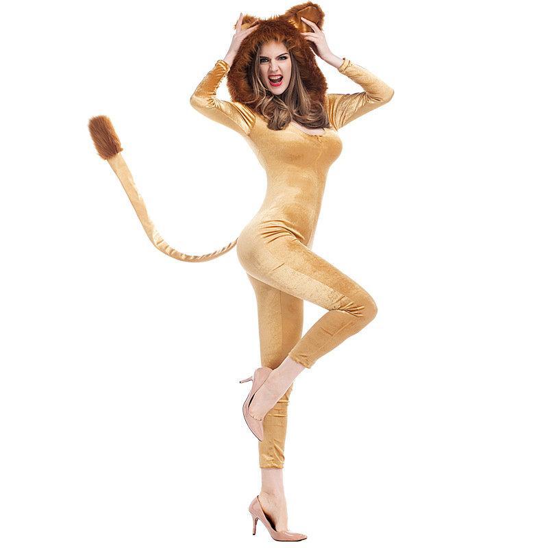 BuyHalloween Animal Leo Lion Performance Cosplay Costume for Women Now Cheaper With 3 - 5 Days Ship - PajamasBuy