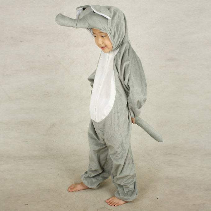 BuyHalloween Child Elephant Kids Animal Kigurumi Onesie Costume Now Cheaper With 3 - 5 Days Ship - PajamasBuy