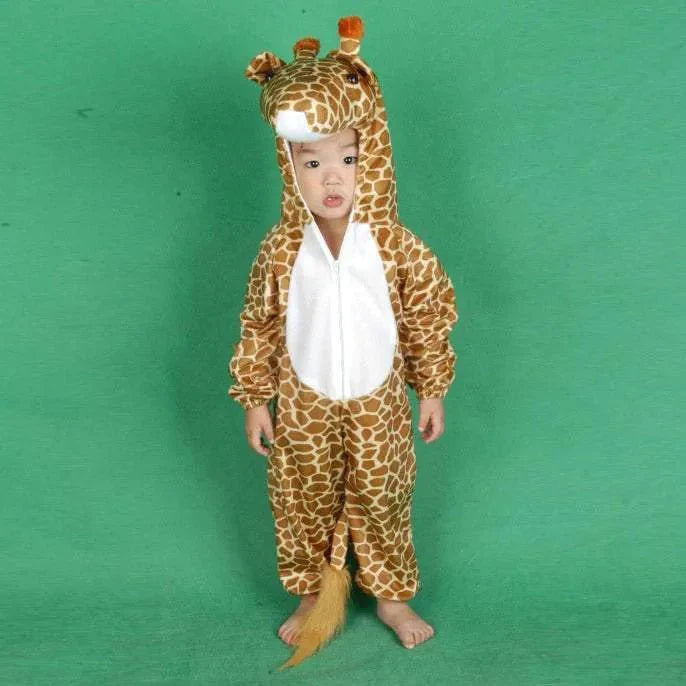 BuyHalloween Child Giraffe Kids Animal Kigurumi Onesie Costume Now Cheaper With 3 - 5 Days Ship - PajamasBuy