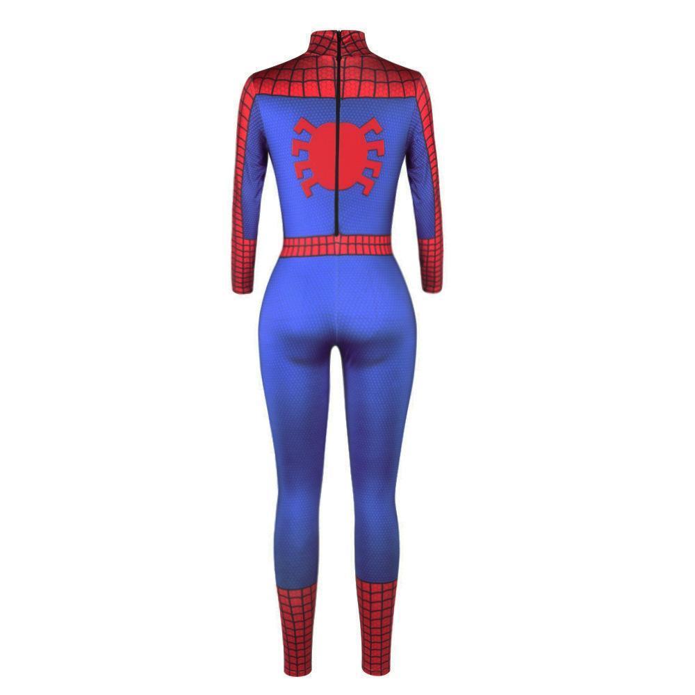 BuyHalloween Peter B Parker Spider woman Digital Printed Bodycon Jumpsuit Costume Now Cheaper With 3 - 5 Days Ship - PajamasBuy