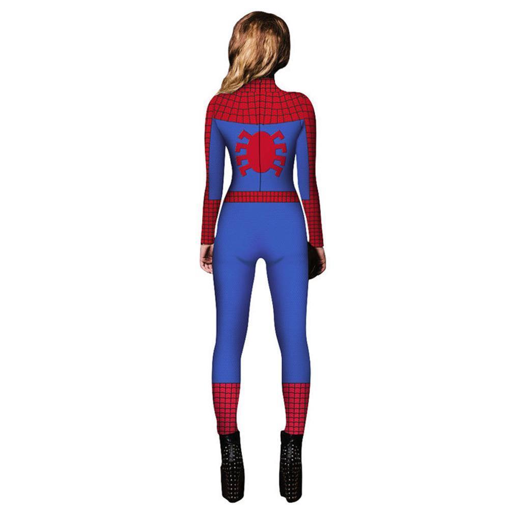 BuyHalloween Peter B Parker Spider woman Digital Printed Bodycon Jumpsuit Costume Now Cheaper With 3 - 5 Days Ship - PajamasBuy