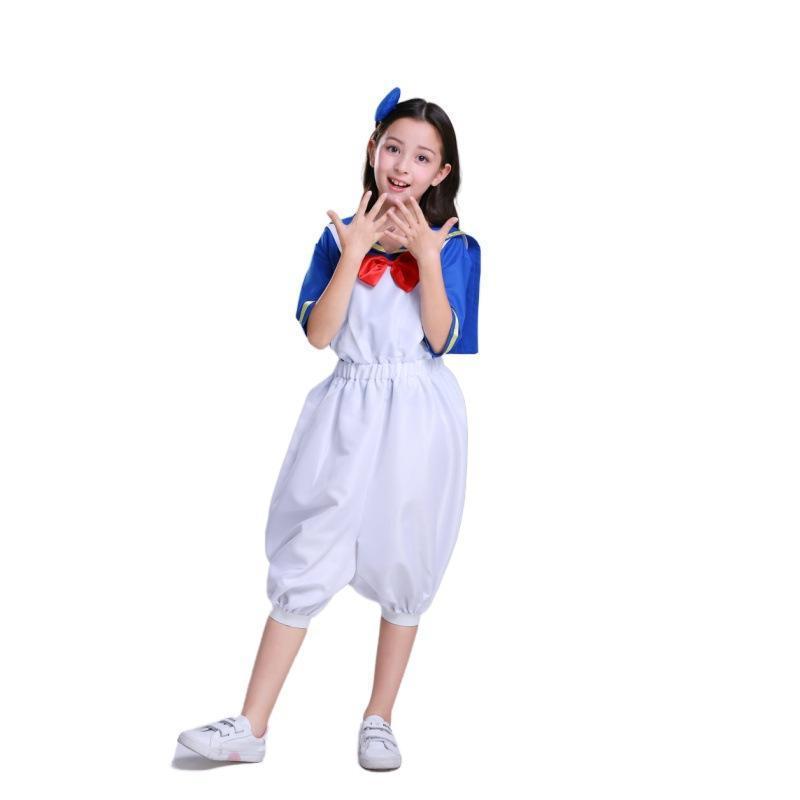 BuyHalloween Sailor Suit Donald Duck Matching Family Cosplay Costume Now Cheaper With 3 - 5 Days Ship - PajamasBuy