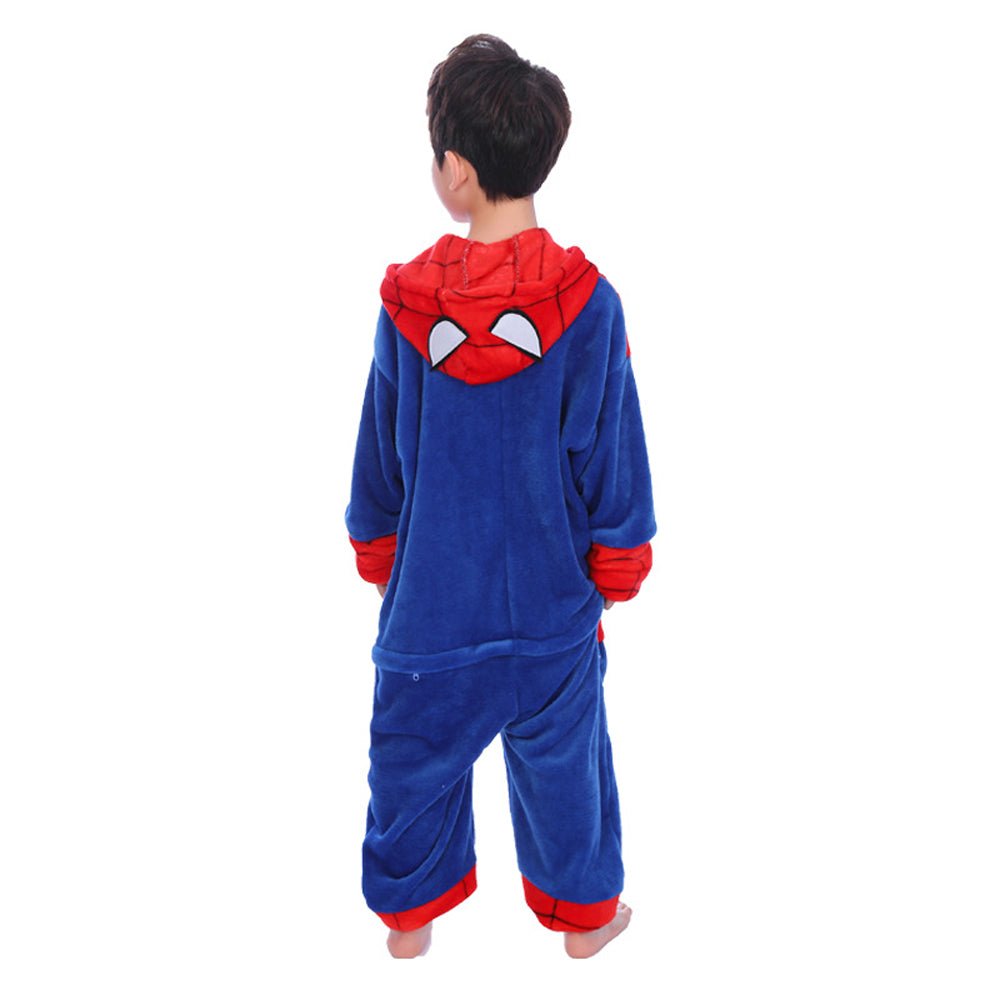 BuyHero Spiderman Kids Onesies Hoodie Pajamas Kigurumi Costume Now Cheaper With 3 - 5 Days Ship - PajamasBuy