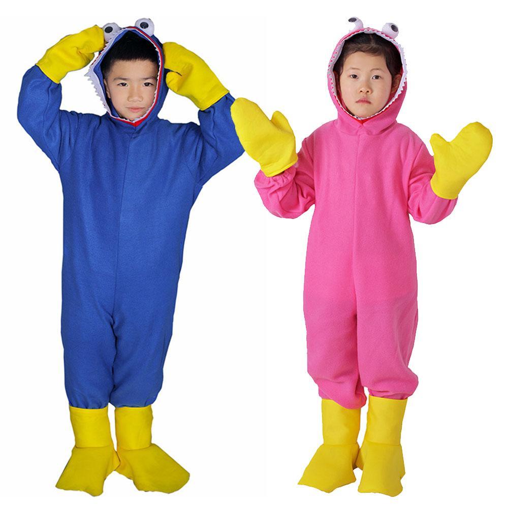 BuyHuggy - Wuggy Cosplay Costume Poppy - Playtime Jumpsuit Onesie Halloween Outfit for Kids Boys Girls Now Cheaper With 3 - 5 Days Ship - PajamasBuy