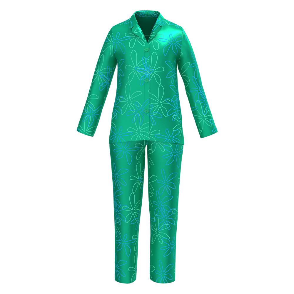 Buyinside out 2 costumes Summer ice silk pajamas Home Wear Now Cheaper With 3 - 5 Days Ship - PajamasBuy