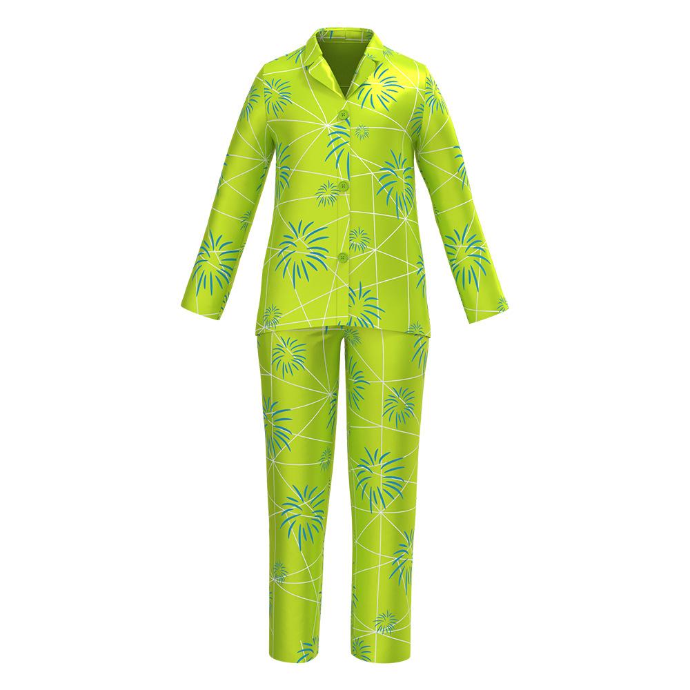 Buyinside out 2 costumes Summer ice silk pajamas Home Wear Now Cheaper With 3 - 5 Days Ship - PajamasBuy