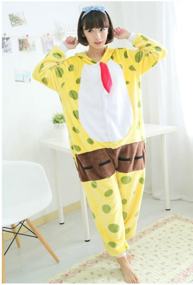 BuyJP Anime Sponge Bob Kigurumi Onesie Pajamas Costume Now Cheaper With 3 - 5 Days Ship - PajamasBuy