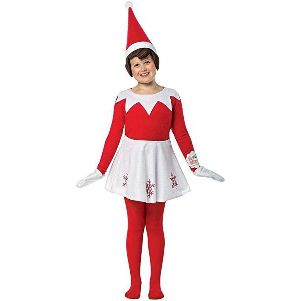 Christmas Costumes for Kids elf on the shelf costume Outfit Party Two Pieces