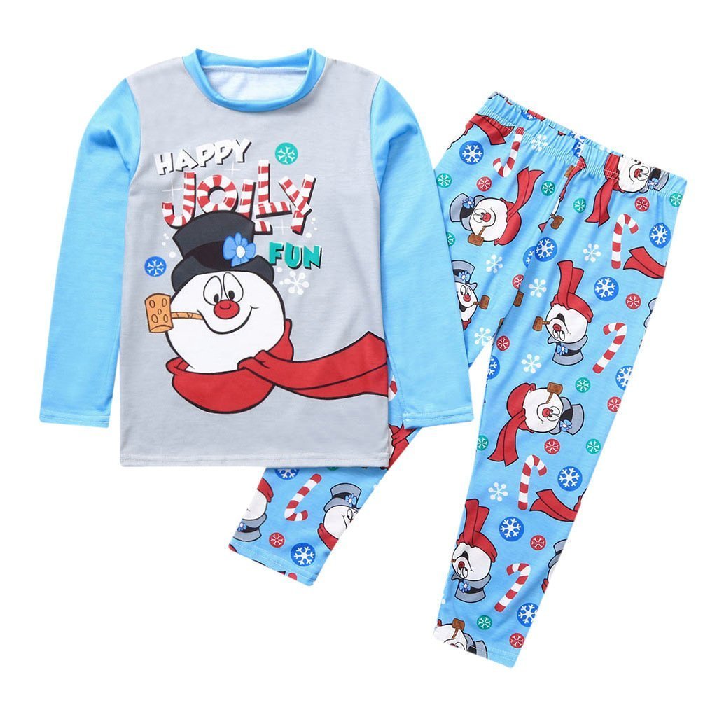 Christmas Family Matching Pajamas Sets Santa Claus Printed Sleepwear