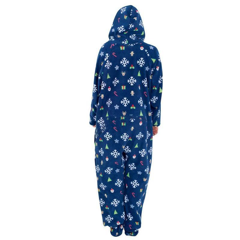 Humping Reindeer Elk Balls Ugly Christmas Lazy Black Pajama Suit with Hood pajamas for women