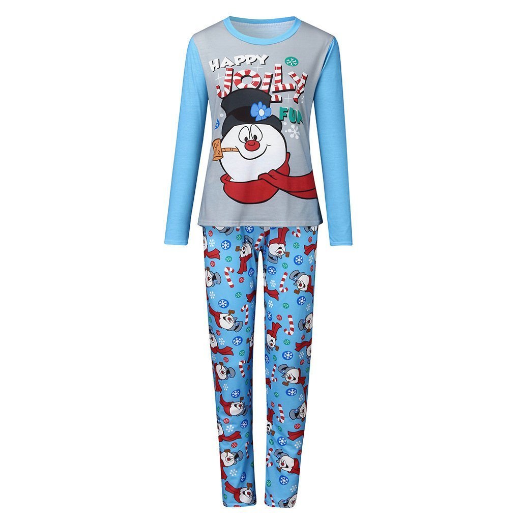 Christmas Family Matching Pajamas Sets Santa Claus Printed Sleepwear