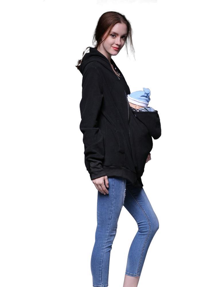 BuyKangaroo Mom Baby Carrier Hoodie Coat Jacket Pet Bag Now Cheaper With 3 - 5 Days Ship - PajamasBuy