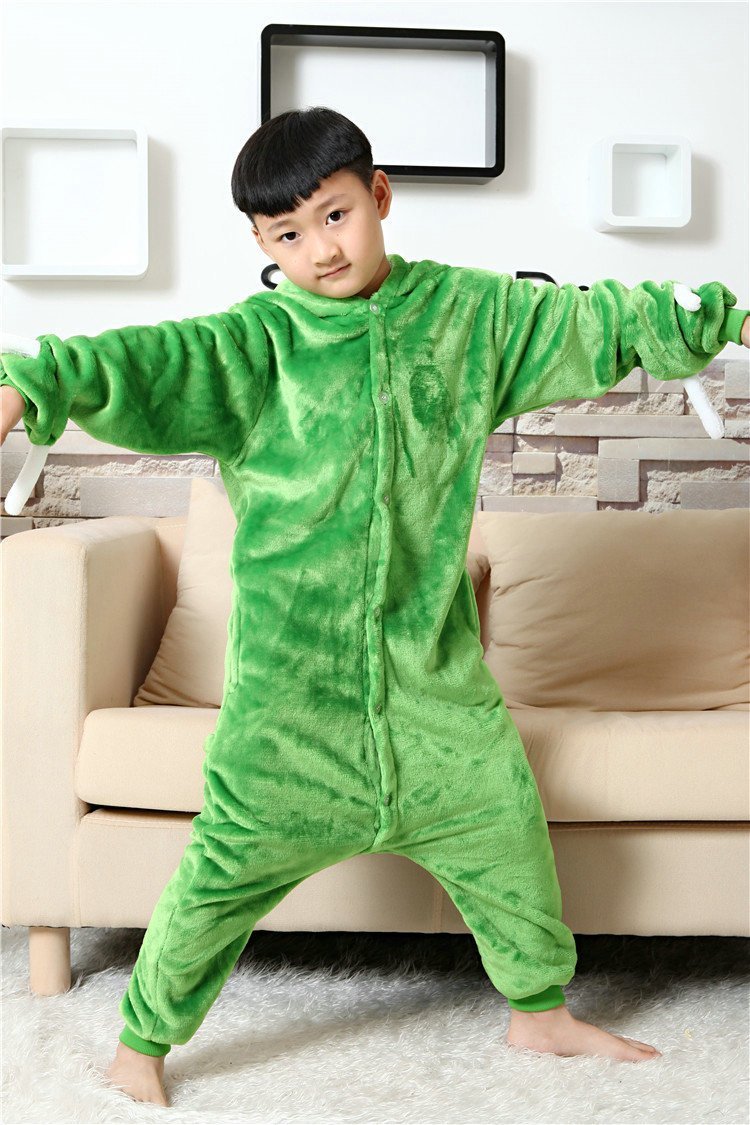 BuyKid Monster Inc Mike Wazowski Kigurumi Pajamas costume Onesie Now Cheaper With 3 - 5 Days Ship - PajamasBuy