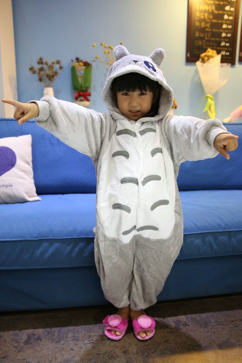 BuyKid Onesies Hoodie Blink Totoro Animal Kigurumi Pajamas Now Cheaper With 3 - 5 Days Ship - PajamasBuy