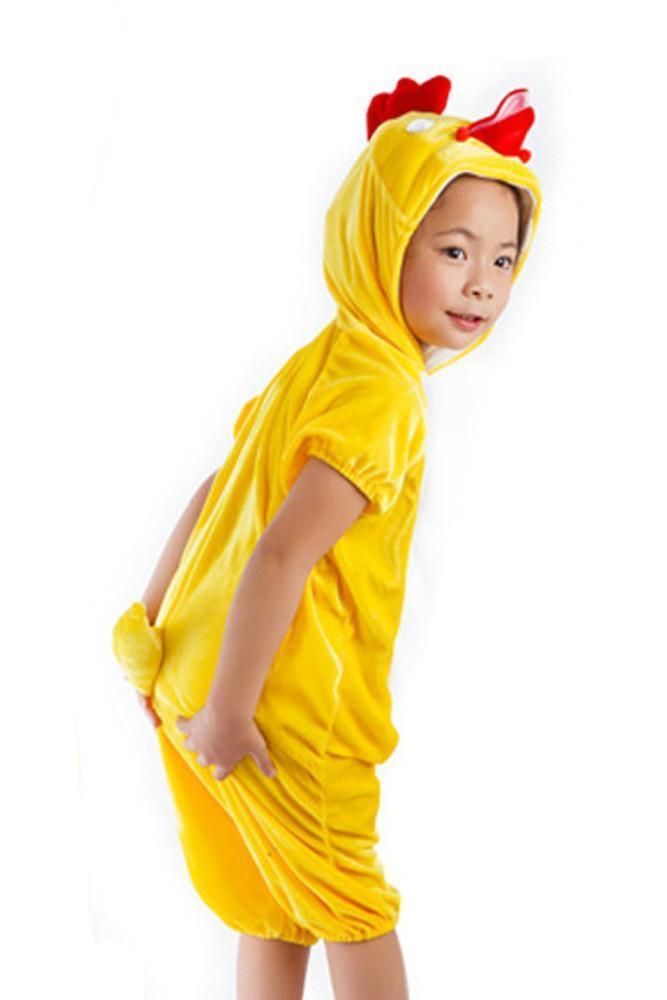 BuyKid Yellow Chicken Animal Onesie Short Sleeve Pajamas Costume Now Cheaper With 3 - 5 Days Ship - PajamasBuy