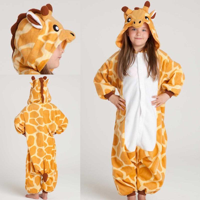 BuyKids Onesies Hoodie Giraffe Animal Pajamas Kigurumi Costume Now Cheaper With 3 - 5 Days Ship - PajamasBuy