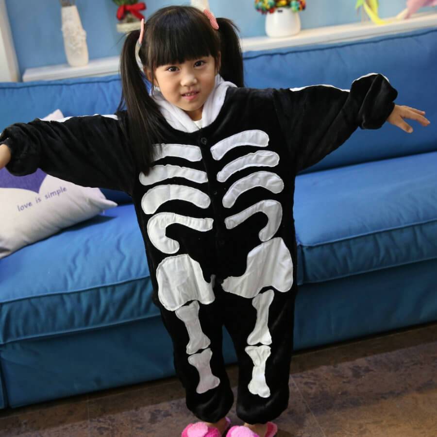 BuyKids Skeleton Pajamas Onesies Hoodie Animal Costume Now Cheaper With 3 - 5 Days Ship - PajamasBuy