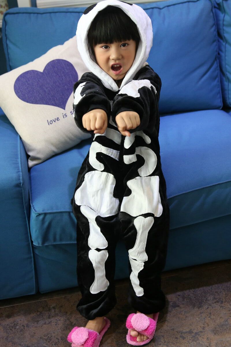 BuyKids Skeleton Pajamas Onesies Hoodie Animal Costume Now Cheaper With 3 - 5 Days Ship - PajamasBuy