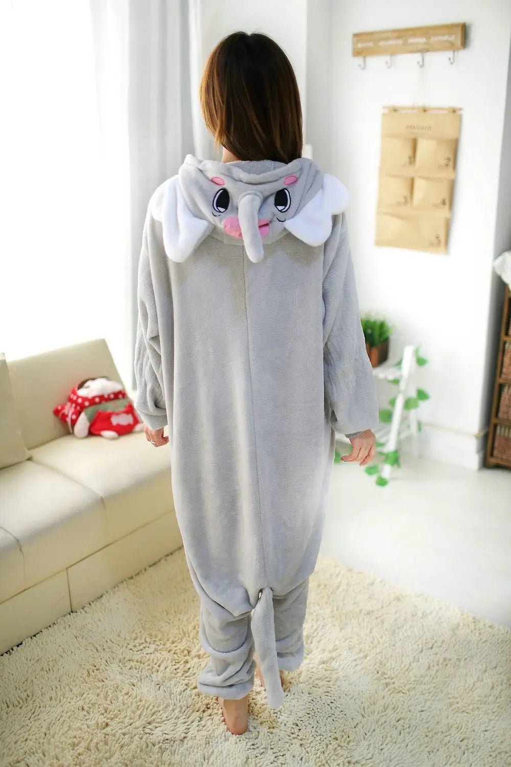 BuyKigurumi Animal Elephant Onesies Pajamas Cosplay Costumes Now Cheaper With 3 - 5 Days Ship - PajamasBuy