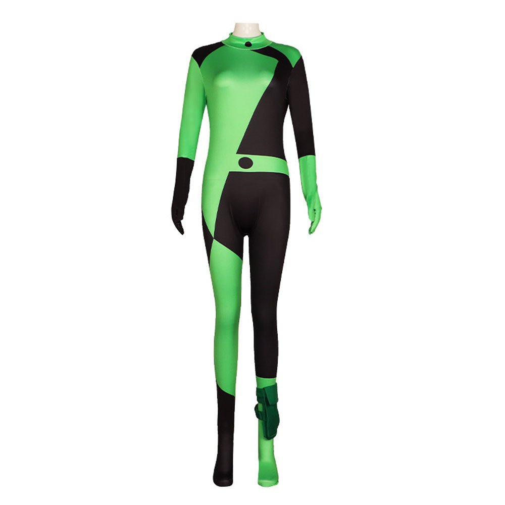 BuyKim Possible Shego Costume Bodysuit Jumpsuit Party Halloween Now Cheaper With 3 - 5 Days Ship - PajamasBuy