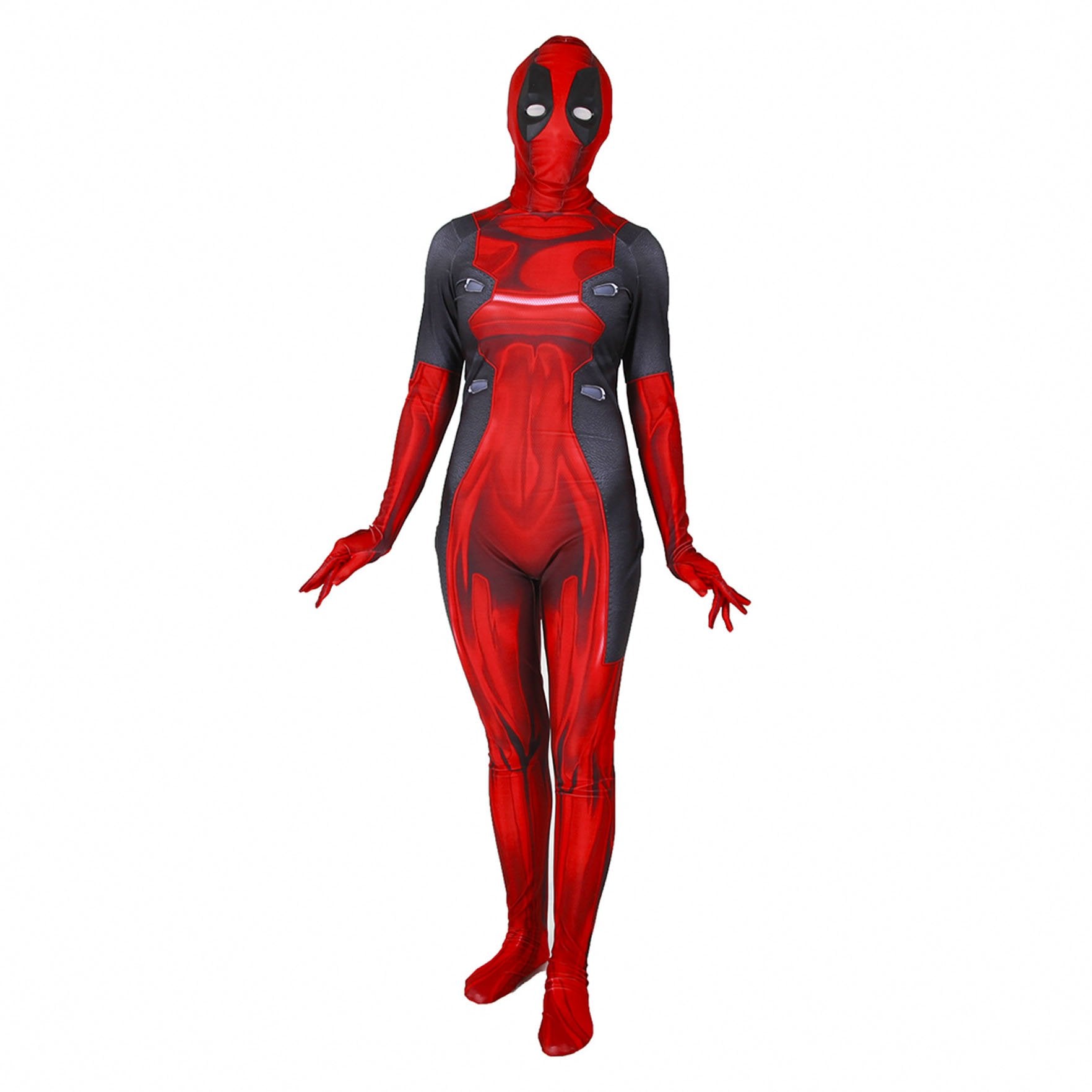 BuyLady and Men Kids Deadpool 3 Bodysuit Costume 2024 Deadpool Wolverine Red With Mask Now Cheaper With 3 - 5 Days Ship - PajamasBuy