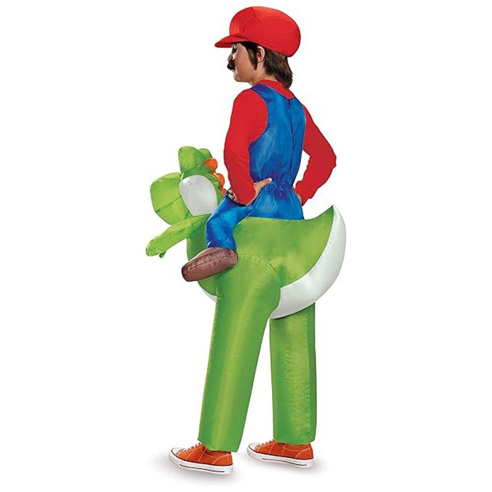 BuyMario Riding Yoshi Adult Inflatable Costume Halloween Now Cheaper With 3 - 5 Days Ship - PajamasBuy