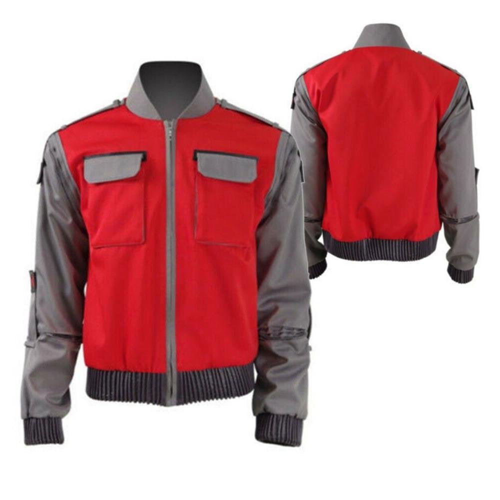 BuyMarty McFly Back to the Future Cosplay Costume Party Carnival Jacket Adult Now Cheaper With 3 - 5 Days Ship - PajamasBuy