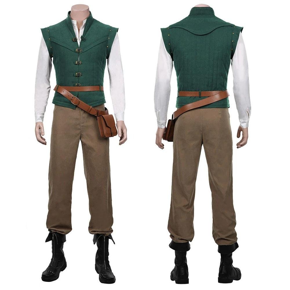 BuyMen Tangled - Flynn Rider Vest Shirt Outfits Halloween Carnival Suit Cosplay Costume Now Cheaper With 3 - 5 Days Ship - PajamasBuy