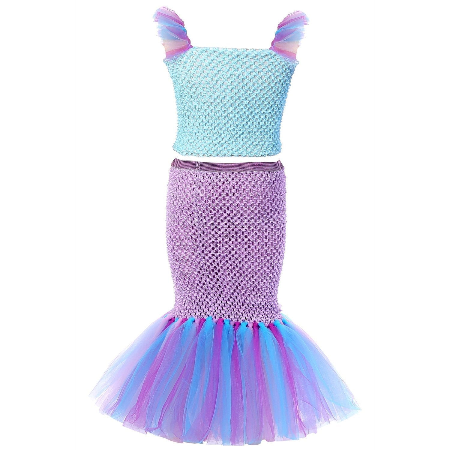 BuyMermaid Princess Costume Kids Girls Cosplay Party Tutu Dress Halloween Outfit Now Cheaper With 3 - 5 Days Ship - PajamasBuy