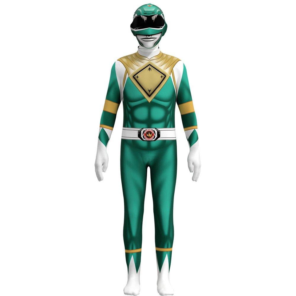 BuyMighty Morphin Power Rangers Costume Kids Superhero Bodysuit Halloween jumpsuits onesies Now Cheaper With 3 - 5 Days Ship - PajamasBuy