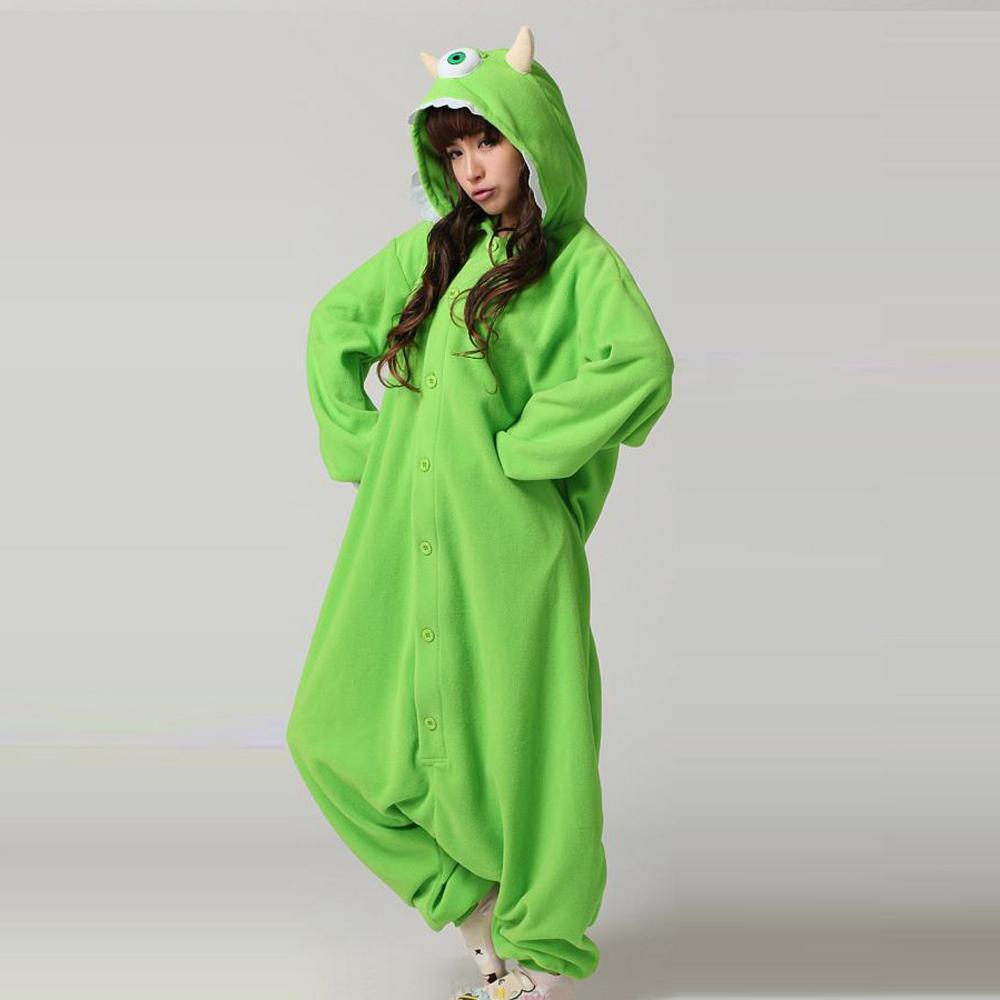 BuyMike Wazowski Monster University Kigurumi Onesies Pajamas Costume Now Cheaper With 3 - 5 Days Ship - PajamasBuy