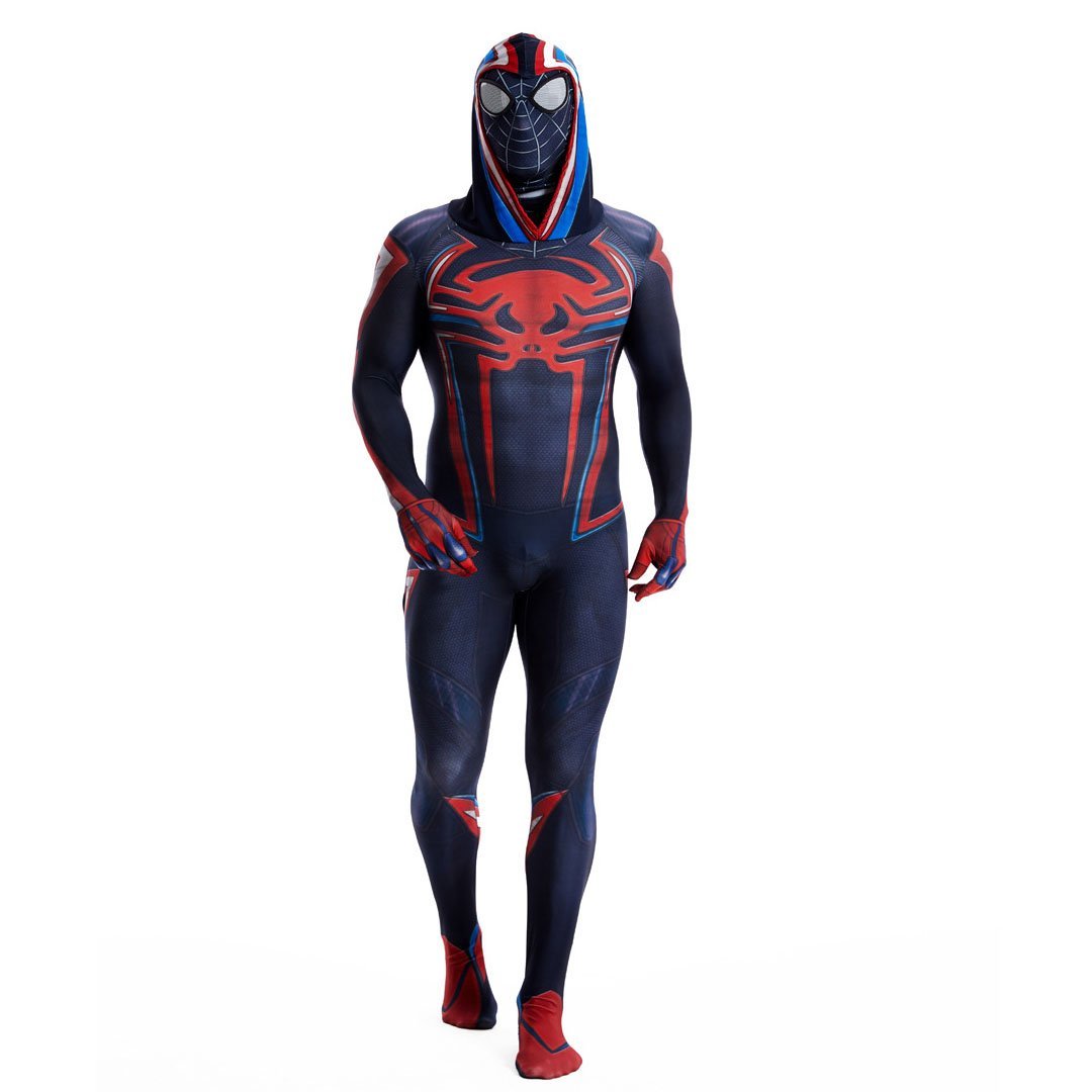 BuyMiles Morales Spider Man 2099 Costume Ultimate Cosplay PS5 Jumpsuit for Kids and Adults Now Cheaper With 3 - 5 Days Ship - PajamasBuy