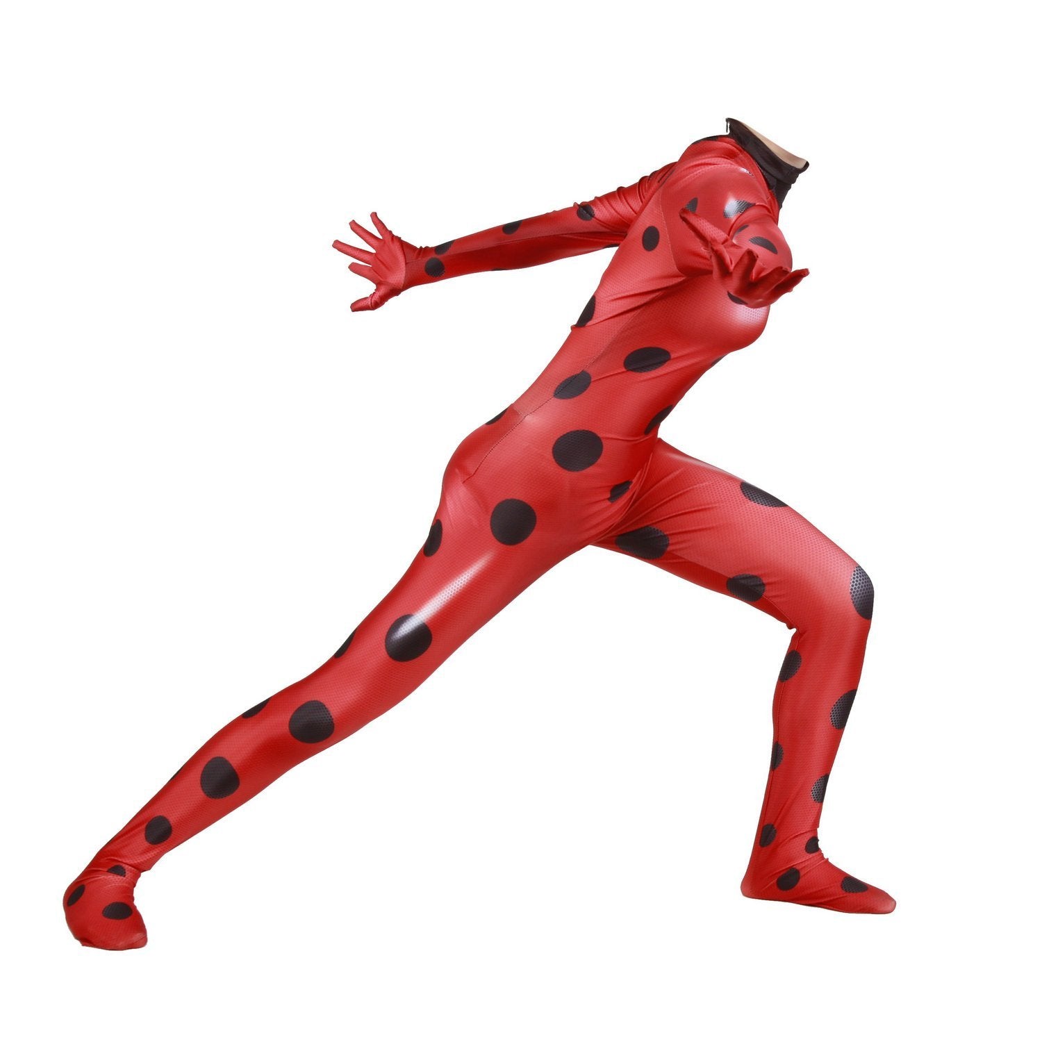 BuyMiraculous Ladybug Cat Noir Fox Bee Red Jumpsuit Cosplay Costume for Adult Kids Now Cheaper With 3 - 5 Days Ship - PajamasBuy