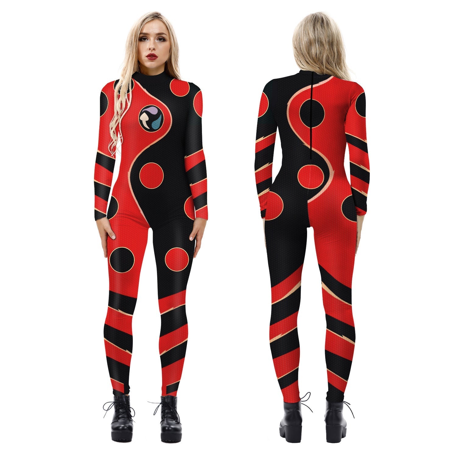 BuyMiraculous Ladybug Movie Jumpsuit Halloween Party Cosplay Costume for Adult Now Cheaper With 3 - 5 Days Ship - PajamasBuy