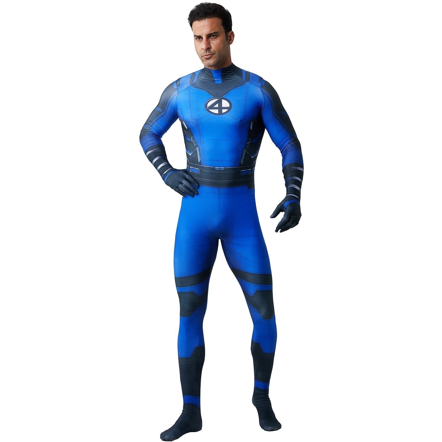 BuyMr. Fantastic Reed Richards Cosplay Zentai Suit for Adults and Kids Now Cheaper With 3 - 5 Days Ship - PajamasBuy