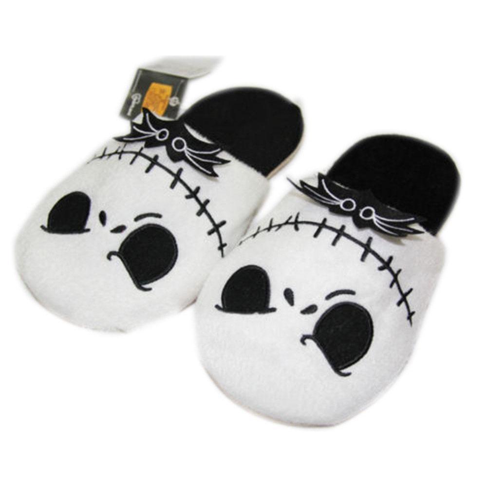 BuyNightmare Jack Skellington Soft Warm Slippers Indoor Plush Shoes Now Cheaper With 3 - 5 Days Ship - PajamasBuy