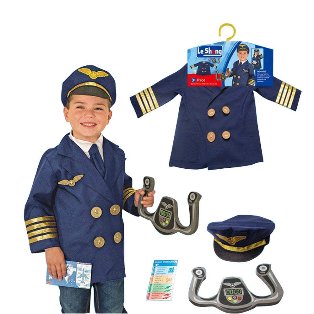 BuyPilot Aviator Cosplay Outfits Halloween Costume Set for Kids Now Cheaper With 3 - 5 Days Ship - PajamasBuy