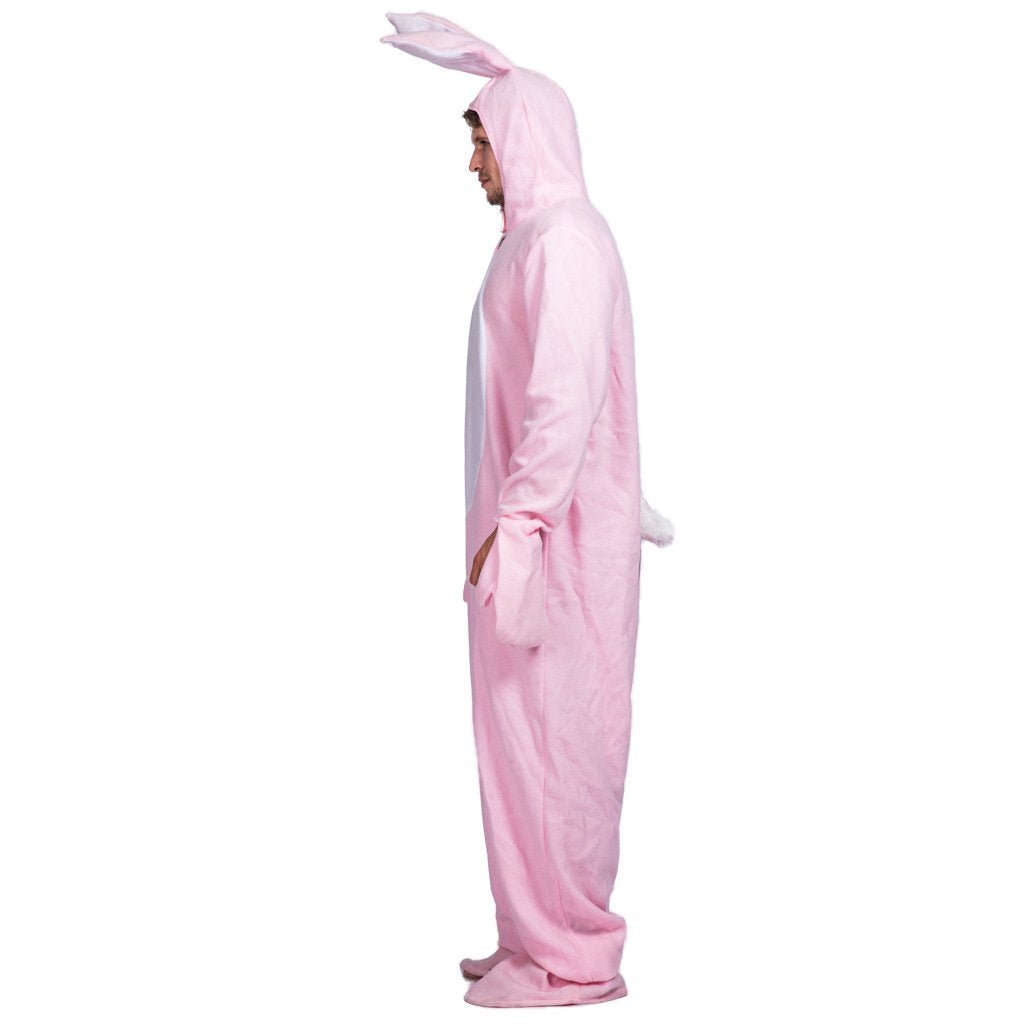 BuyPink Rabbit Adult Animal Kigurumi Cosplay Easter Bunny Costume Now Cheaper With 3 - 5 Days Ship - PajamasBuy