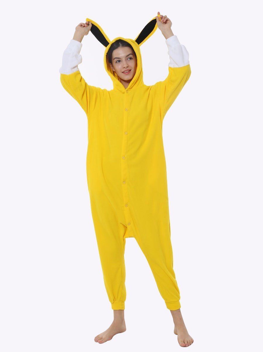 BuyPokemon Jolteon Eevee Kigurumi Onesie Hoodie Costume Pajamas Now Cheaper With 3 - 5 Days Ship - PajamasBuy