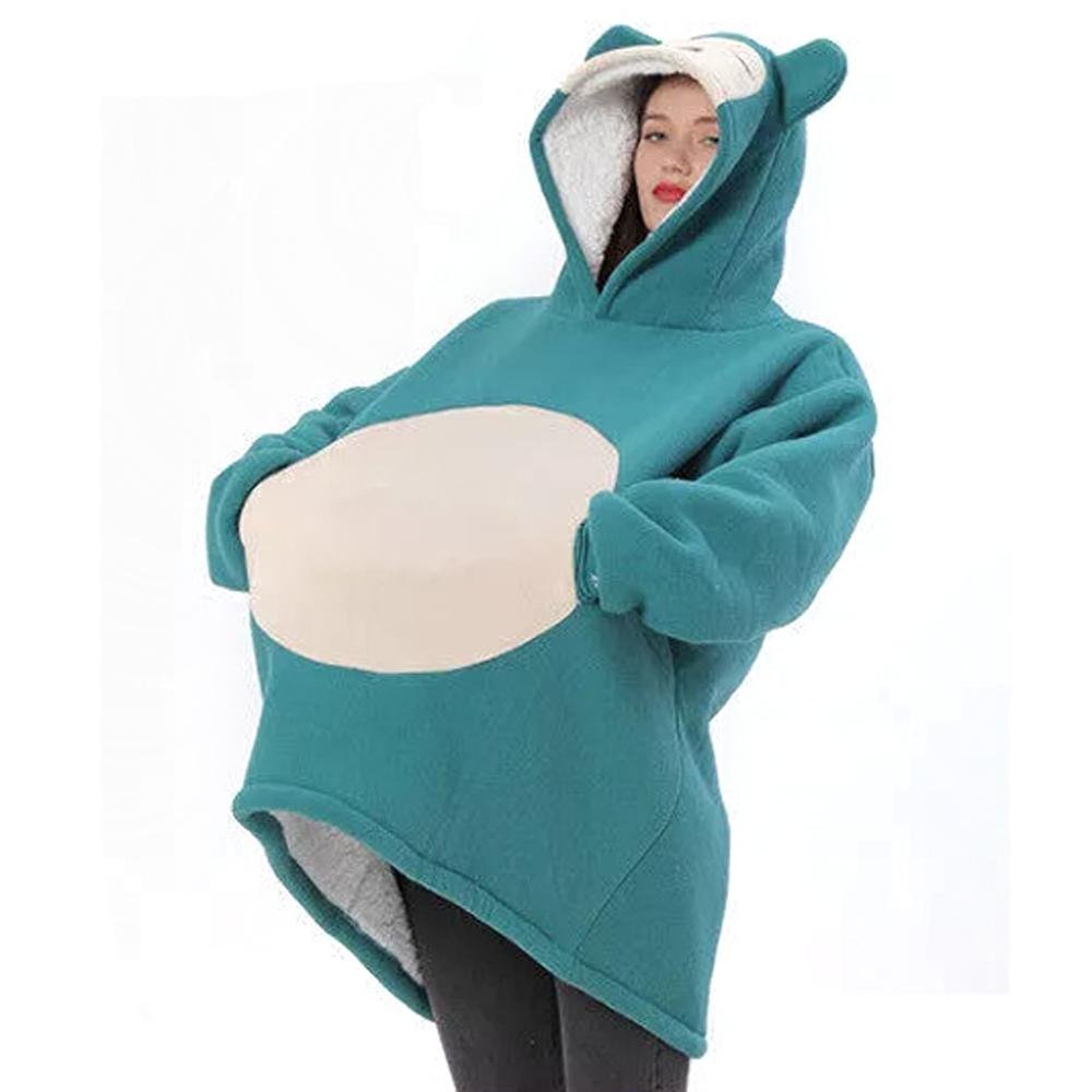 BuyPokémon Snorlax Cartoon Keep Warm Hoodie Costume Lazy TV Blanket Now Cheaper With 3 - 5 Days Ship - PajamasBuy