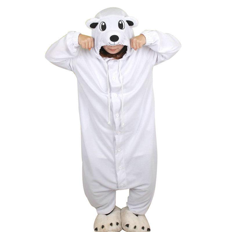 BuyPolar Bear Animal Onesies Pajamas Kigurumi Costume Now Cheaper With 3 - 5 Days Ship - PajamasBuy