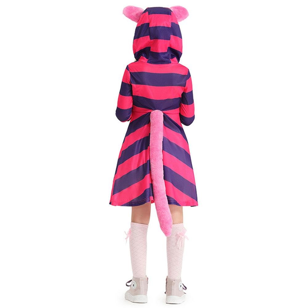 BuyPurple Striped The Cheshire Cat Dress Halloween Outfits Carnival Cosplay Costume For Kids Now Cheaper With 3 - 5 Days Ship - PajamasBuy