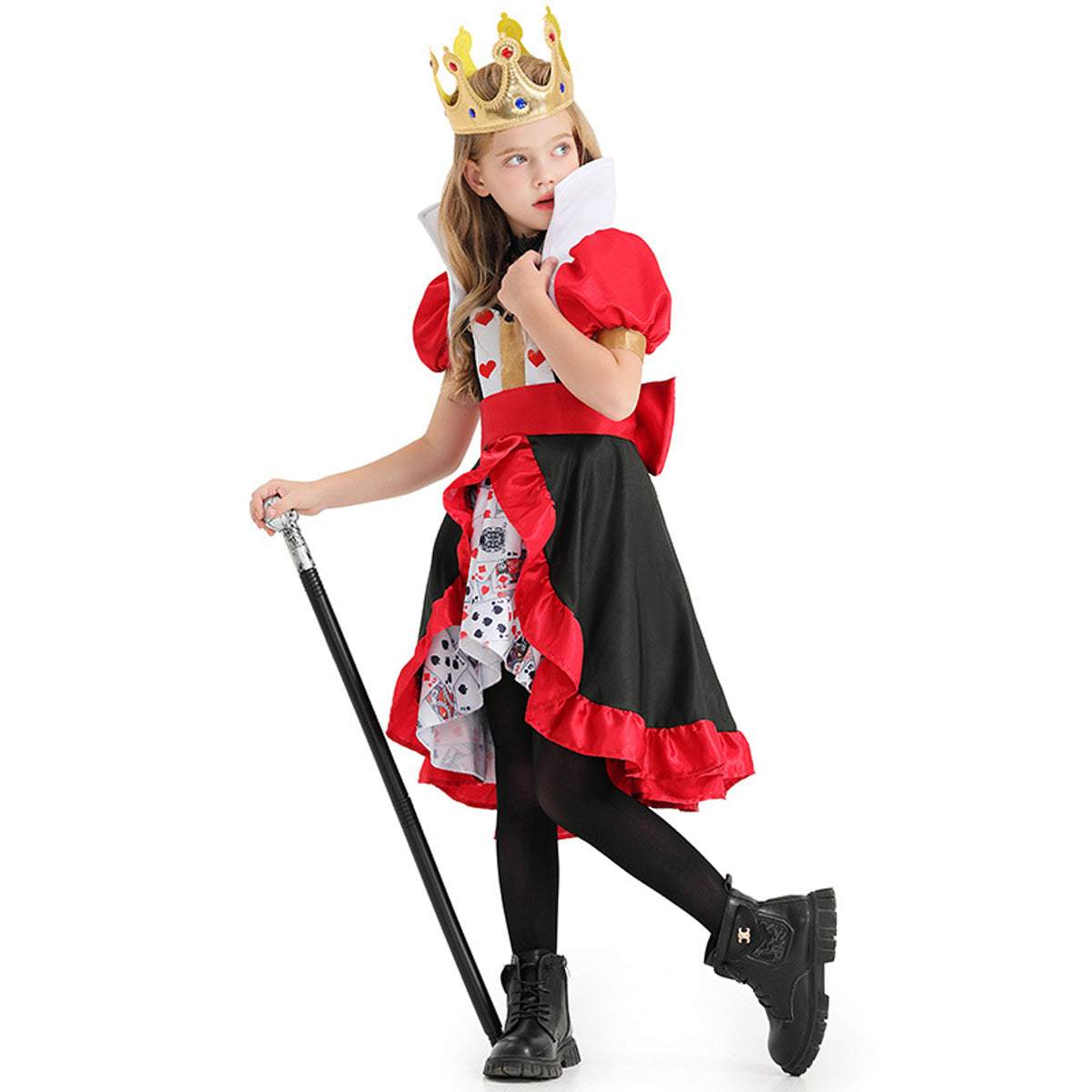 BuyQueen of Hearts Outfits Halloween Carnival Suit Cosplay Costume For Kids Now Cheaper With 3 - 5 Days Ship - PajamasBuy